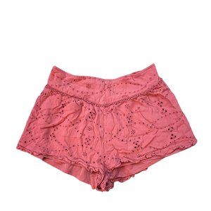 American Eagle Clay/Maroon Color Lounge Shorts